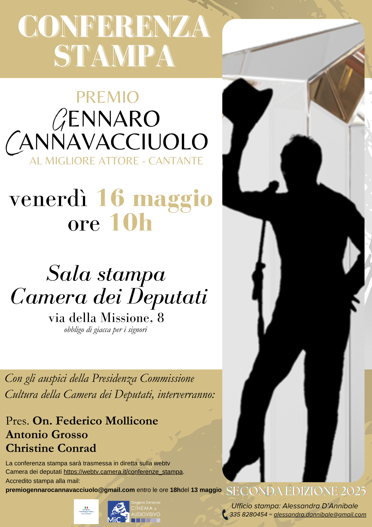 conferenza stampa 16 maggio, ore 10h, seconda edizione Premio Gennaro Cannavacciuolo