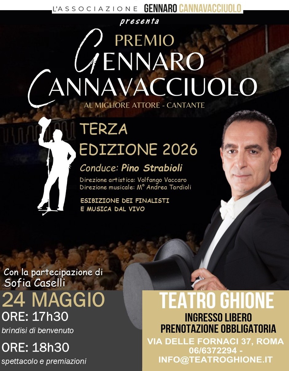 Terza edizione Premio Gennaro Cannavacciuolo 2026